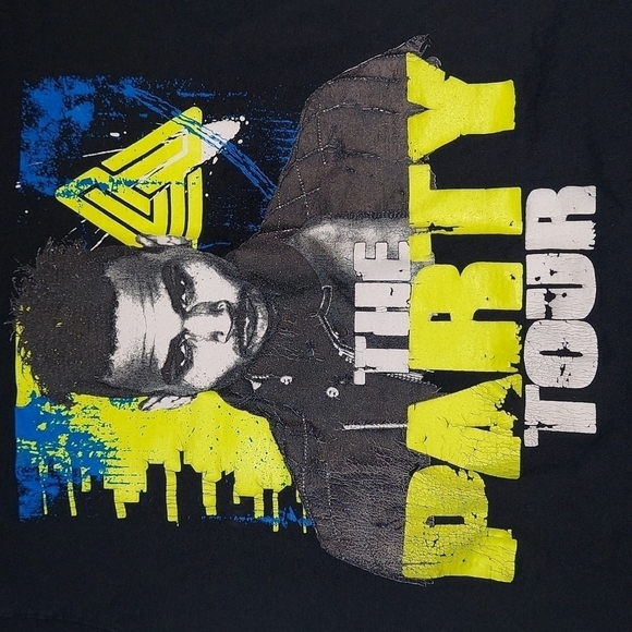 Chris Brown The Party Tour 2017 Men's T-shirt Small Black Rap Fabolous Kap G - Picture 2 of 9